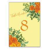 Geel Oranje Roos voor bruiloft Kaart (Voorkant)