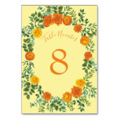 Geel Oranje Roos voor bruiloft Kaart (Voorkant)