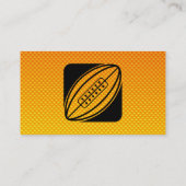 Geel Oranje Rugby Visitekaartje (Achterkant)