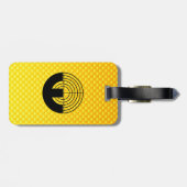 Geel Oranje Sport Schieten Bagagelabel (Achterkant horizontaal)