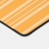 Geel Oranje Stripes Witte Monogram Bureaumat (Hoek)