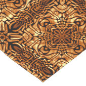 Geel Oranje Taupe Brown Hip Bohemian Bali Art Korte Tafelloper (Hoek)