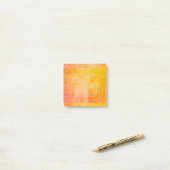 Geel Oranje Waterverf Afdrukscherm Afdrukartiest Post-it® Notes (Op bureau)