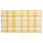 geel, Oranje Waterverf controlepatroon Kussensloop (Voorkant-Links)