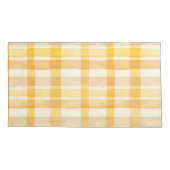 geel, Oranje Waterverf controlepatroon Kussensloop (Achterkant-Links)