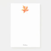 Geel Oranje Waterverf Leaf Post-it® Notes (Voorkant)