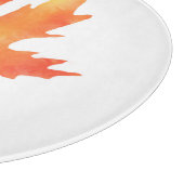 Geel Oranje Waterverf Maple Leaf Snijplank (Hoek)