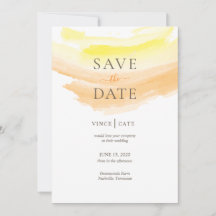 Geel Oranje Waterverf Splash