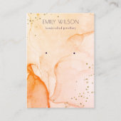 Geel Oranje Waterverf voor afhaalscherm Visitekaartje (Voorkant)