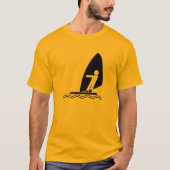 Geel Oranje windsurfen T-shirt (Voorkant)