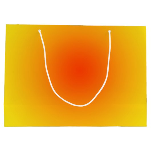 Geel Oranje Zonnegradiënt Ombre Groot Cadeauzakje (Achterkant)