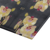 Geel Orchidee Patroon Snijplank (Hoek)