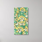 Geel orchidee Tropische bloemen Canvas Afdruk (Voorkant)