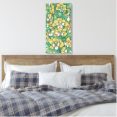 Geel orchidee Tropische bloemen Canvas Afdruk (Insitu (Slaapkamer))