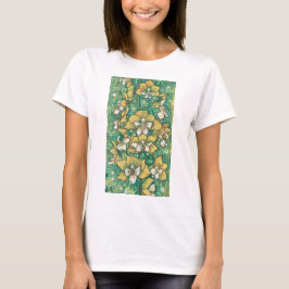 Geel orchidee Tropische bloemen T-shirt