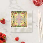 Geel Orchideeën Patroon Servetten (Insitu)