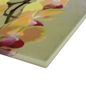 Geel Orchideeën Patroon Snijplank (Hoek)