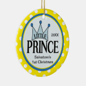 Geel Ornament Eerste Kerstmis (Rechts)