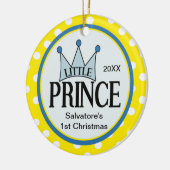 Geel Ornament Eerste Kerstmis (Links)