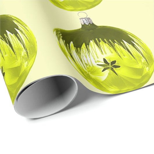 geel Ornament geel inpakpapier (Rol Hoek)
