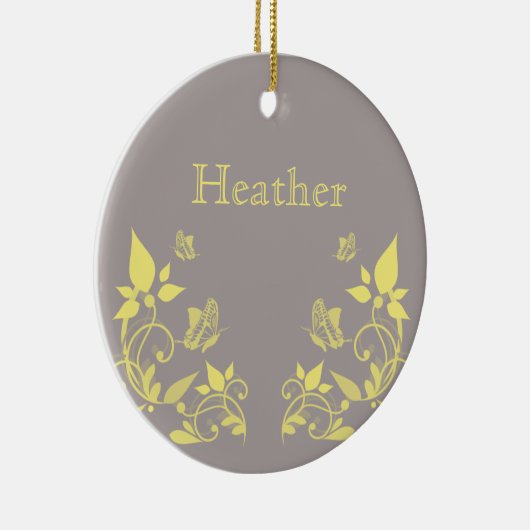 Geel Ornament van vlinderbloemigen (Rechts)