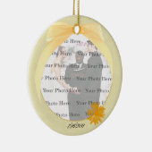Geel Ornament voor ronde foto's (Rechts)