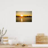 GEEL OVER DE HUDSON RIVER POSTER (Keuken)