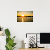 GEEL OVER DE HUDSON RIVER POSTER (Thuiskantoor)