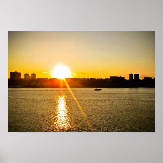 GEEL OVER DE HUDSON RIVER POSTER (Voorkant)