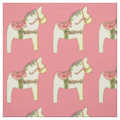 geel paardenweefsel met rozen stof (Swatch)