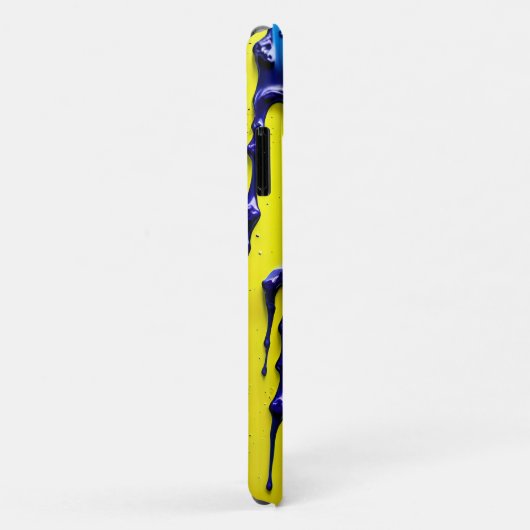 Geel Paars blauw zwart vivid Abstract Case-Mate iPhone Case (Achterkant/rechts)