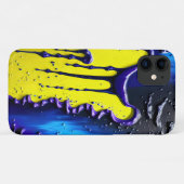 Geel Paars blauw zwart vivid Abstract Case-Mate iPhone Case (Achterkant (horizontaal))