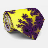 Geel Paars Burst Stropdas (Opgerold)