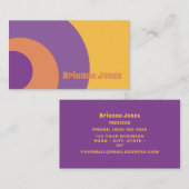 Geel, Paars en Oranje Visitekaartje (Voorkant / Achterkant)