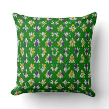 GEEL PAARS GREEN MARDI GRAS FLEUR DI LIS