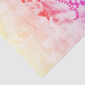  Geel Paars Retro Girl Polka Dot Bikini Tissuepapier (Detail)