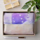  Geel Paars Retro Girl Polka Dot Bikini Tissuepapier (Geschenk)