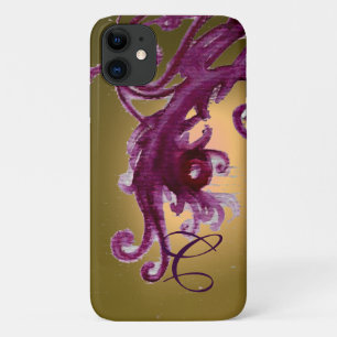 GEEL PAARSE BERRIA EN MONOGRAM VAN ZWEEFSELS Case-Mate iPhone CASE