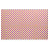 Geel Paarse Checker Patroon Textiel Stof (Yard (91,4 cm))