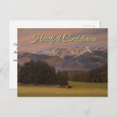 Geel Paarse Groen In Liefdevolle Herinnering Kaart (Voorkant / Achterkant)