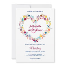 Geel Paarse Groene Lente Bloemen Wrath Bruiloft