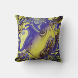 Geel Paarse houtskool mediterrane look Kussen