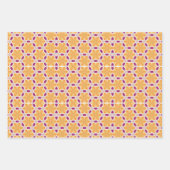 Geel Paarse Inpakpapier Vel (Voorkant)