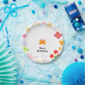 Geel & Paarse Kids Verjaardag Papier Borden Papieren Bordje (Feest)