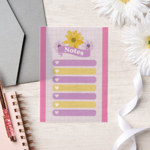 Geel Paarse meisjesbloembloesemharten Vellum Uitnodigingen