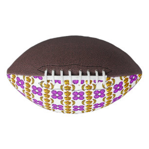 Geel Paarse Patroon American Football