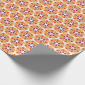 Geel Paarse Rood Cadeaupapier (Hoek)