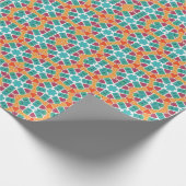 Geel paarse rood groen cadeaupapier (Hoek)