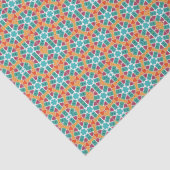 Geel paarse rood groen tissuepapier (Detail)