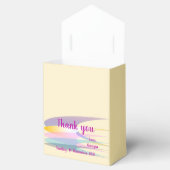 Geel Paarse Roze Favor Box Tent Bedankdoosjes (Geopend)